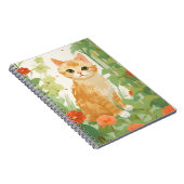 Cute Orange Cat Notizblock (Rechte Seite)