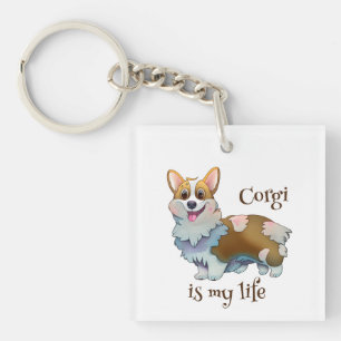 Cute Orange corgi for a positive mood Schlüsselanhänger