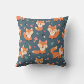 Cute Orange Fox Kissen (Rückseite)
