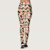 Cute orange pumpkins fall seasonal patterned leggings (Rückseite)