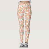 Cute orange pumpkins fall seasonal patterned leggings (Vorderseite)