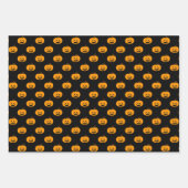 Cute Orange Pumpkins Halloween Pattern Geschenkpapier Set (Vorderseite 2)
