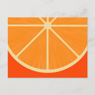 Cute Orange sSlice Postcard Postkarte