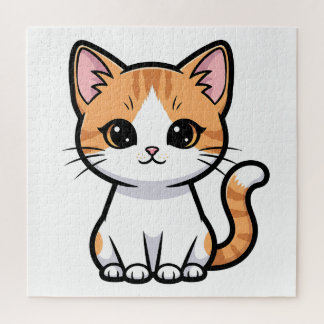 Cute Orange Tabby Cat Puzzle