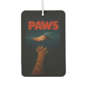 Cute Orange Tabby vs Human Foot Autolufterfrischer (Vorderseite)