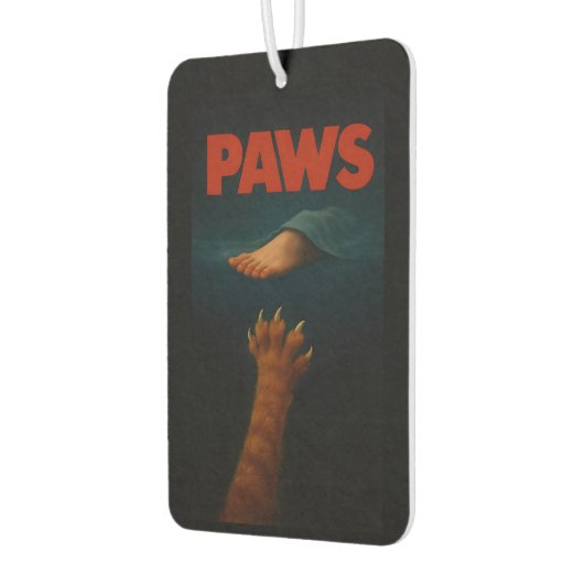 Cute Orange Tabby vs Human Foot Autolufterfrischer (Links)