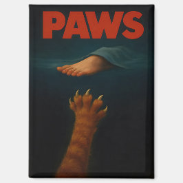 Cute Orange Tabby vs Human Foot Magnet