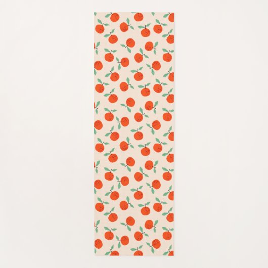 Cute oranges sweet fruit pattern yogamatte (Vorderseite)