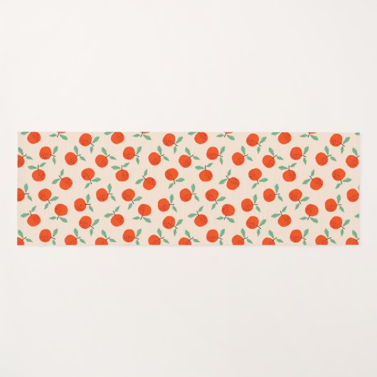 Cute oranges sweet fruit pattern yogamatte (Vorderseite (Horizontal))