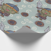 Cute Orc Boy Wrapping Paper Geschenkpapier (Ecke)
