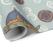 Cute Orc Boy Wrapping Paper Geschenkpapier (Rolleneckpunkt)