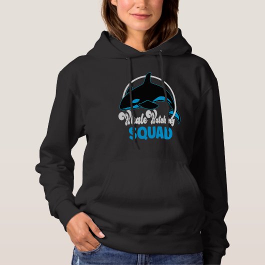 Cute orca whale watching Squad Hoodie (Vorderseite)