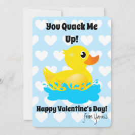 Cute-Ordner "You Quack Me Up!" Rubber Duck Feiertagskarte