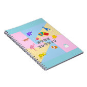 "Cute Origami Animal Pattern – Soft Pastel Japanes Notizblock (Rechte Seite)