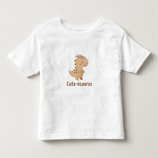 Cute-osaurus – Adorable Dinosaur Kleinkind T-shirt (Vorderseite)