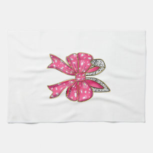 Cute Oster Tag Coquette Schleife Bunny Kaninchen D Geschirrtuch