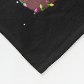 Cute Otter Christmas Pajama Funny Xmas Lights Anim Fleecedecke (Ecke)