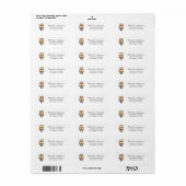 Cute Otter Couple Animal Love Return Address label (Vorne)