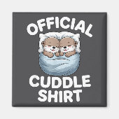 Cute Otter Couple Cozy Cuddle Magnet (Vorne)