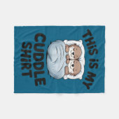Cute Otter Couple Snuggle This Is My Cuddle  Fleecedecke (Vorderseite (Horizontal))