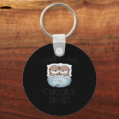 Cute Otter Couple Snuggle This Is My Cuddle Schlüsselanhänger (Vorderseite)