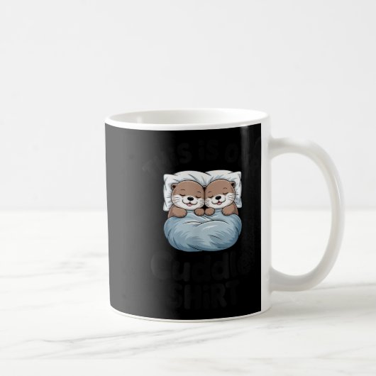 Cute Otter Couple This Is Our Cuddle  Kaffeetasse (Rechts)