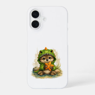 Cute Otter Dino iPhone 16 Case Kawaii Hülle