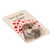 Cute Otter Hearts Love You Like No Otter Magnet (Rechte Seite)