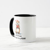 Cute Otter I love YOU with all my Heart Tasse (Vorderseite Links)