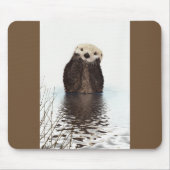 Cute Otter Wildlife Image Mousepad (Vorne)