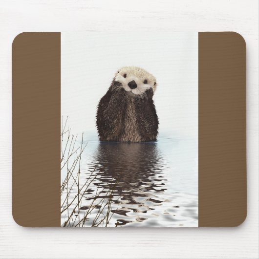 Cute Otter Wildlife Image Mousepad (Vorne)