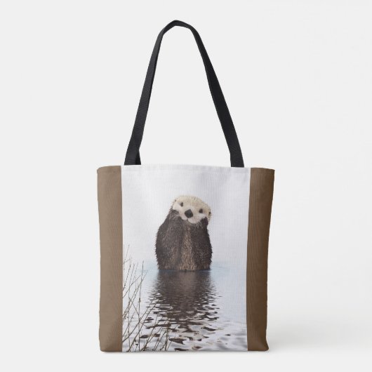 Cute Otter Wildlife Image Tasche (Rückseite)