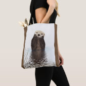 Cute Otter Wildlife Image Tasche (Von Nahem)