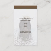 Cute Otter Wildlife Image Visitenkarte (Rückseite)