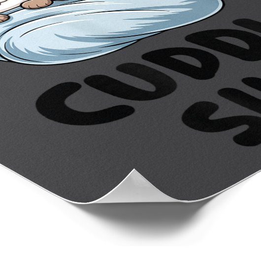 Cute Otters Snuggling This Is Our Cuddle  Poster (Ecke)