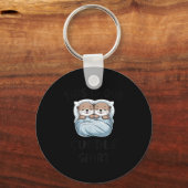 Cute Otters Snuggling This Is Our Cuddle  Schlüsselanhänger (Vorderseite)