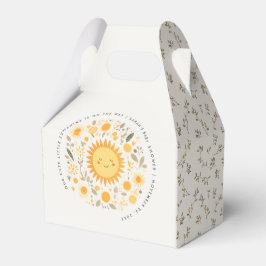 Cute Our Little Sunshine Boho Sun Baby Shower Geschenkschachtel