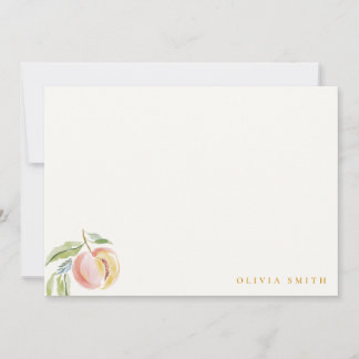 Cute Our Little Sweet Peach Watercolor Birthday Mitteilungskarte