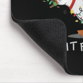 Cute Overstimulated But Festive Funny Goose Ugly C Mousepad (Ecke)