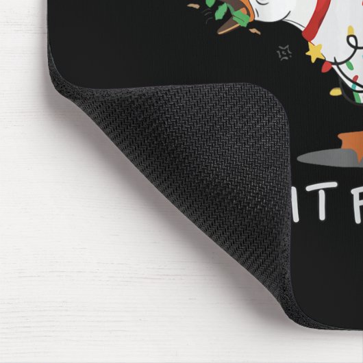 Cute Overstimulated But Festive Funny Goose Ugly C Mousepad (Ecke)