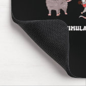 Cute Overstimulated But Festive Funny Ssum Ugly Ch Mousepad (Ecke)