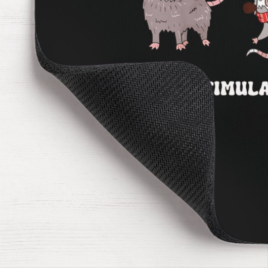 Cute Overstimulated But Festive Funny Ssum Ugly Ch Mousepad (Ecke)