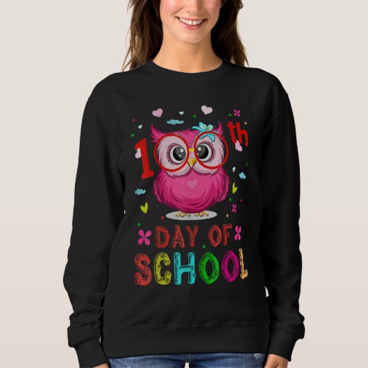 Cute Owl 100th Day Of School Shirt 100 Days Smarte (Vorderseite)
