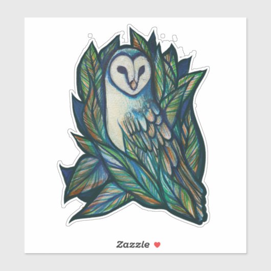Cute Owl Aufkleber (Blatt)