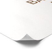 Cute Owl Baby Shower Invitation – 'It's a Boy' Poster (Ecke)