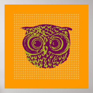 cute Owl bird for wall Poster