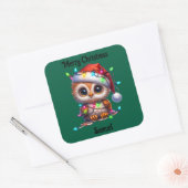 cute owl Christmas holiday Sticker (Umschlag)