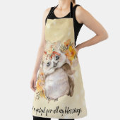 Cute owl Farmhouse romantic wallpaper Schürze (InSitu)