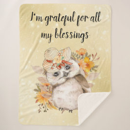 Cute owl Farmhouse romantic wallpaper Sherpadecke