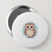 Cute owl illustration button (Vorne & Hinten)